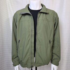 LL Bean Bomber Jacket 3-Season Windbreaker Men's S Reg Fleece Lined DSX6 Olive